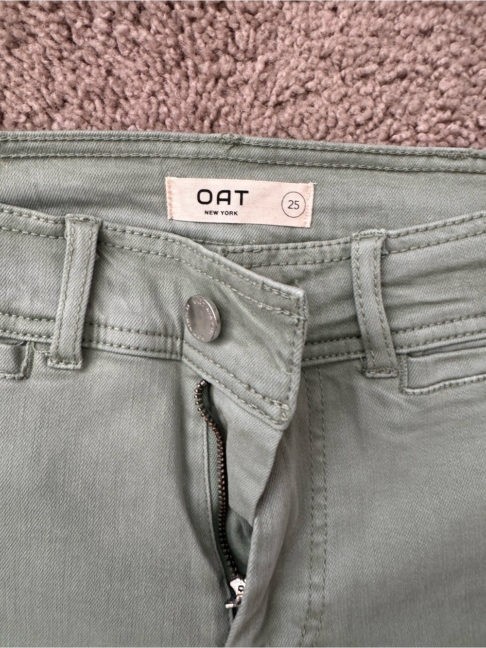 Oat New York Olive Wide-Leg Jeans - Picture 2 of 4